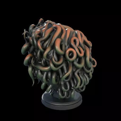 2110 Medusa Gorgon Head 3D Model  magic 3D print model_11
