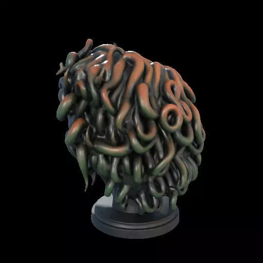 2110 Medusa Gorgon Head 3D Model  magic 3D print model_13