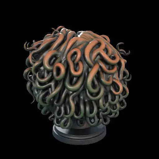 2110 Medusa Gorgon Head 3D Model  magic 3D print model_8