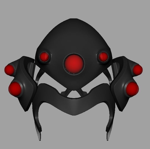 Widowhelm helmet with lights 3D print model