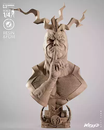 Wicked Marvel Black Bolt Portrait Bust