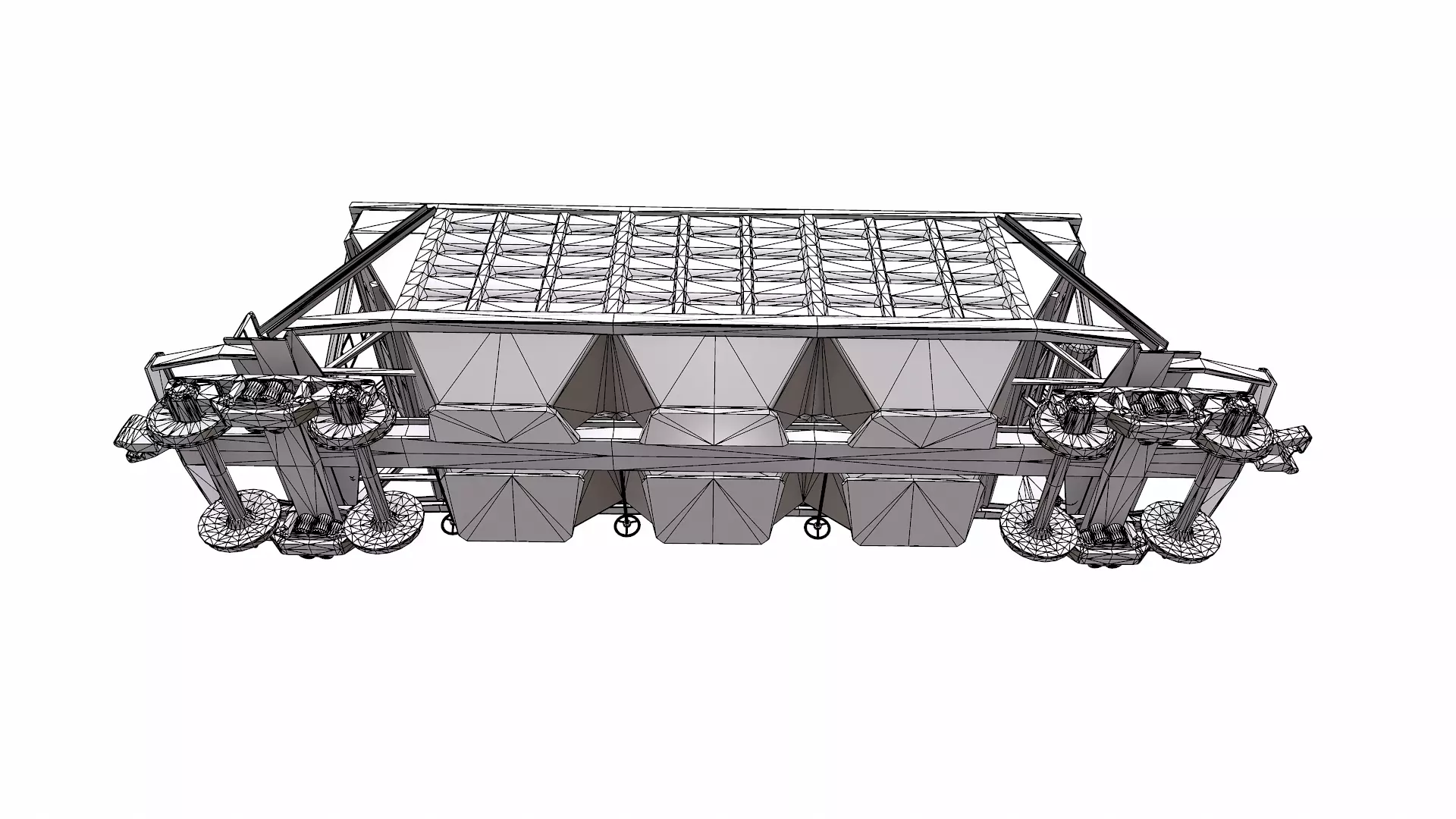 Old Hopper Wagon Low-poly PBR Low-poly 3D model_32