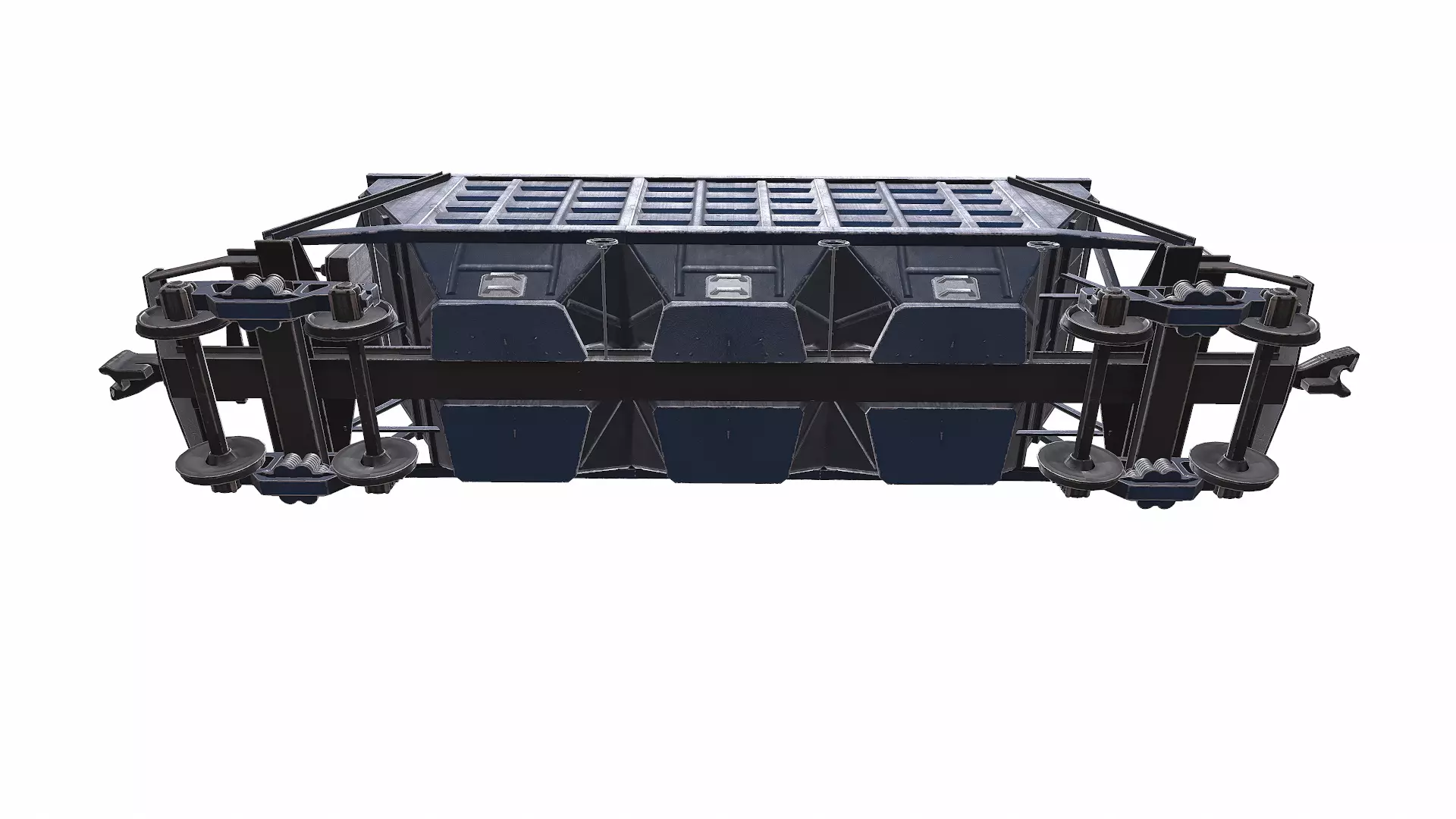 Old Hopper Wagon Low-poly PBR Low-poly 3D model_26