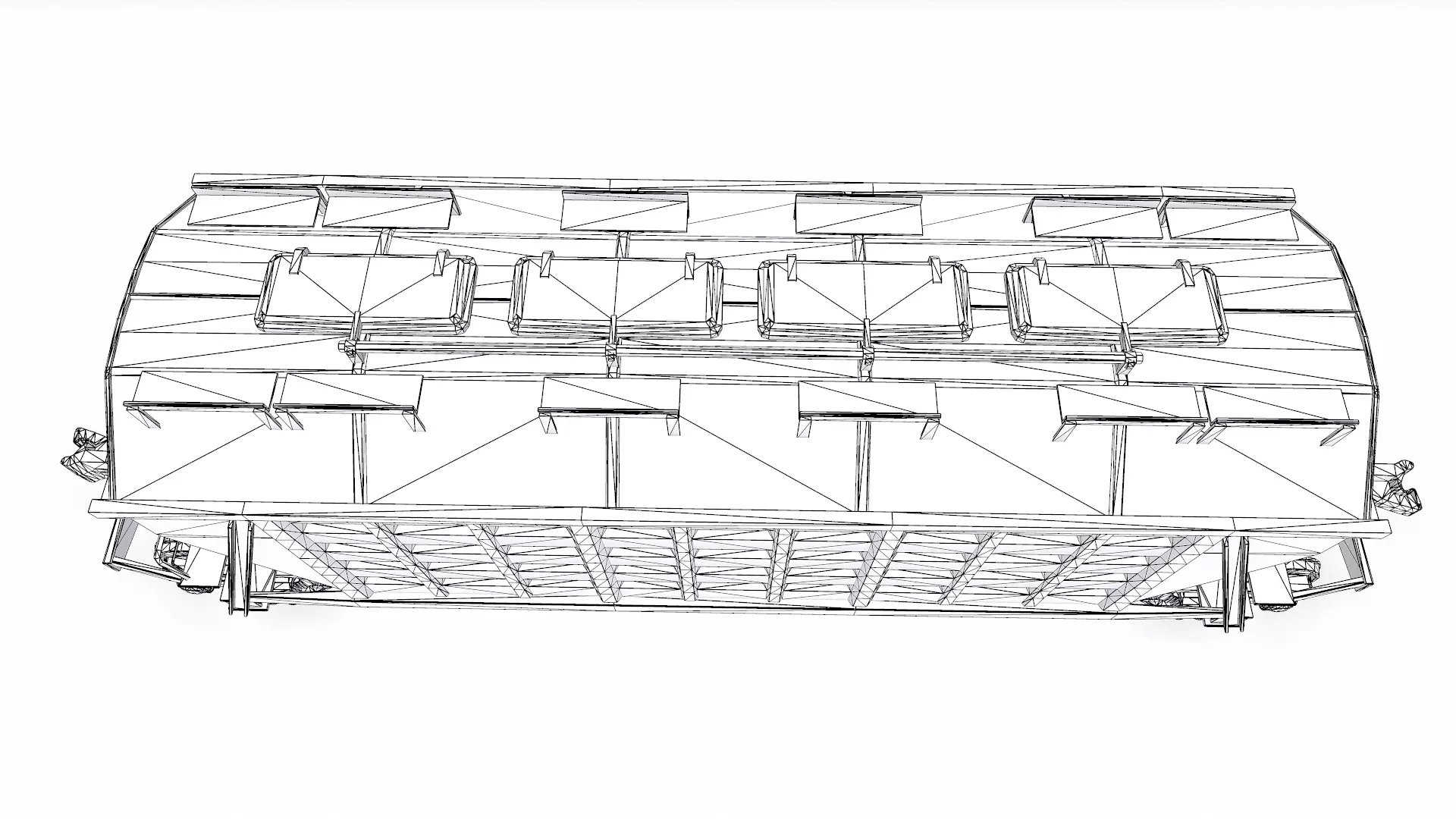 Old Hopper Wagon Low-poly PBR Low-poly 3D model_31