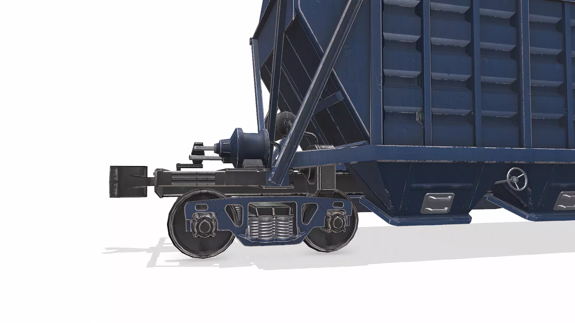 Old Hopper Wagon Low-poly PBR Low-poly 3D model_24