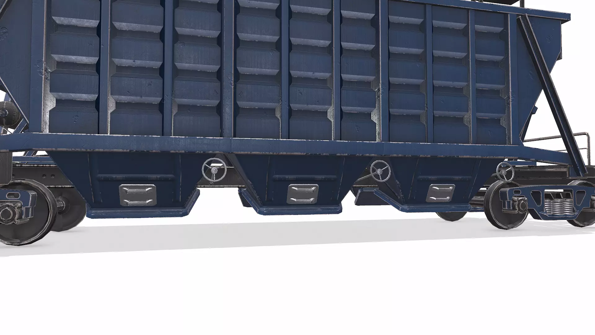 Old Hopper Wagon Low-poly PBR Low-poly 3D model_23