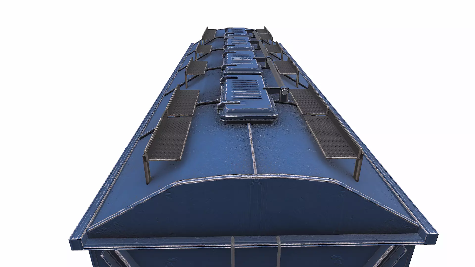 Old Hopper Wagon Low-poly PBR Low-poly 3D model_20