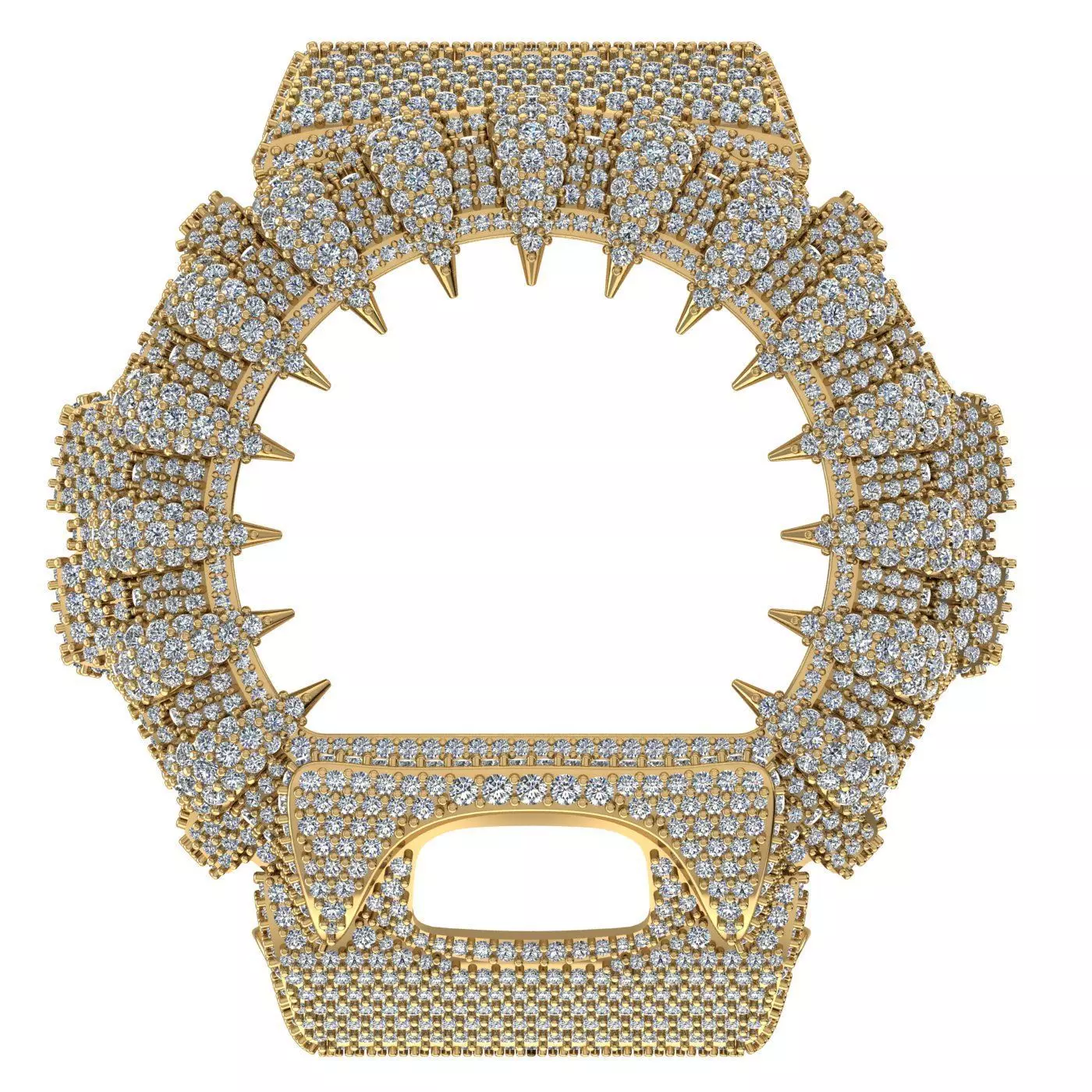 Watch case compatible with DW-6900 3D print model 3D print model_0