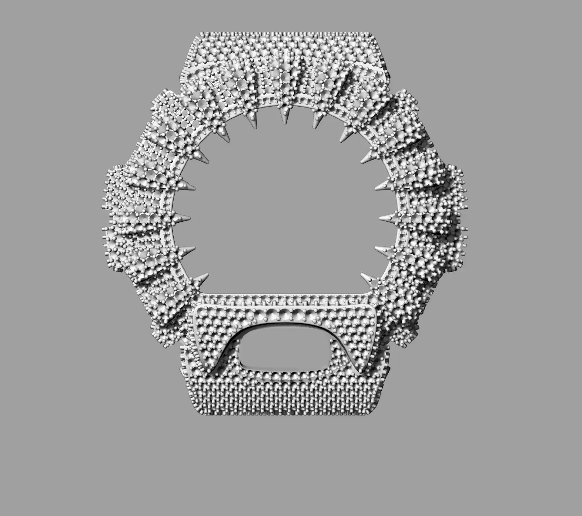 Watch case compatible with DW-6900 3D print model 3D print model_8