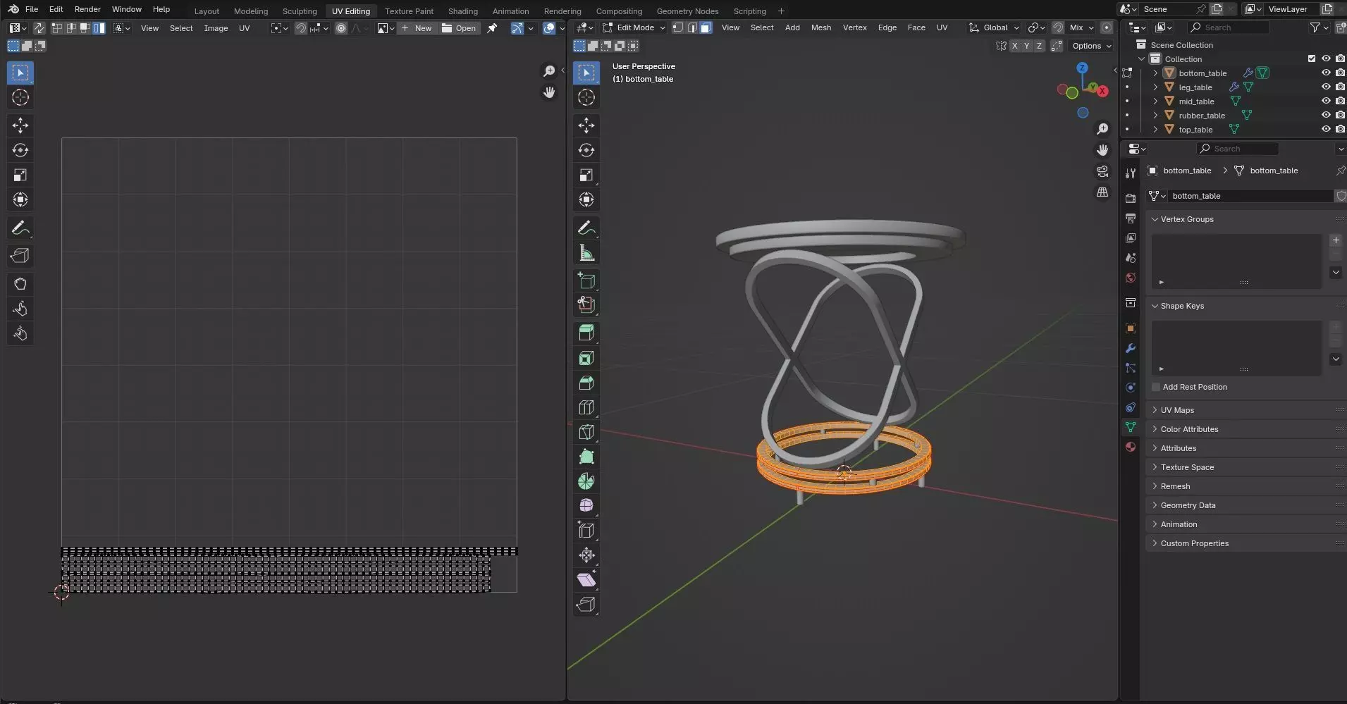 Round Table CG71 3D model_9