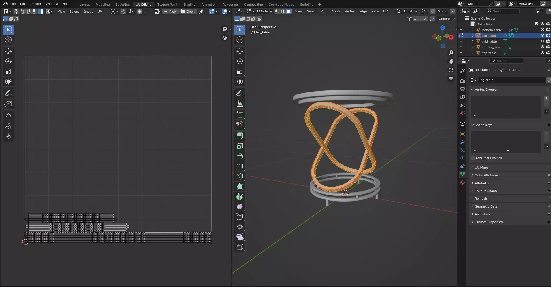 Round Table CG71 3D model_10
