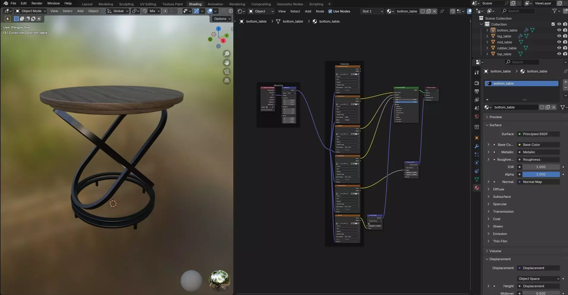 Round Table CG71 3D model_11