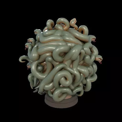 2111 Medusa Gorgon Head 3D Model  magic 3D print model_7