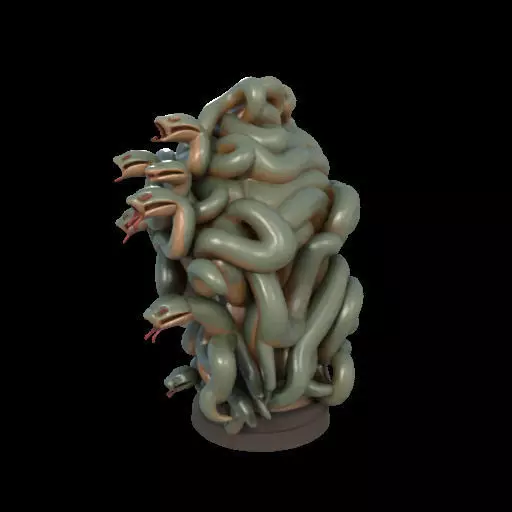 2111 Medusa Gorgon Head 3D Model  magic 3D print model_14