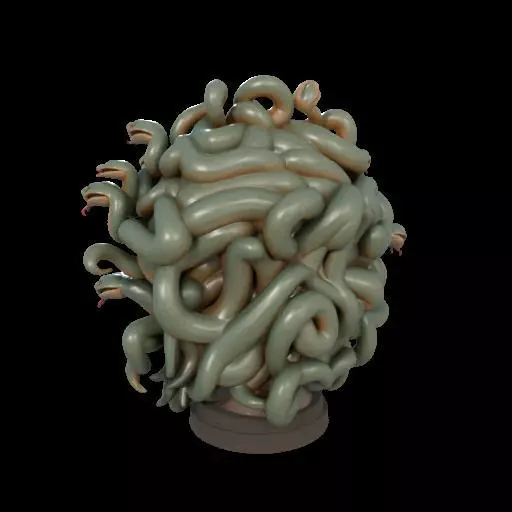 2111 Medusa Gorgon Head 3D Model  magic 3D print model_9