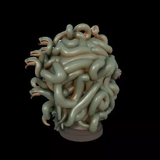 2111 Medusa Gorgon Head 3D Model  magic 3D print model_10