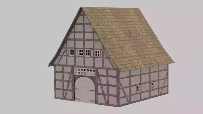Medieval half-timbered Barn