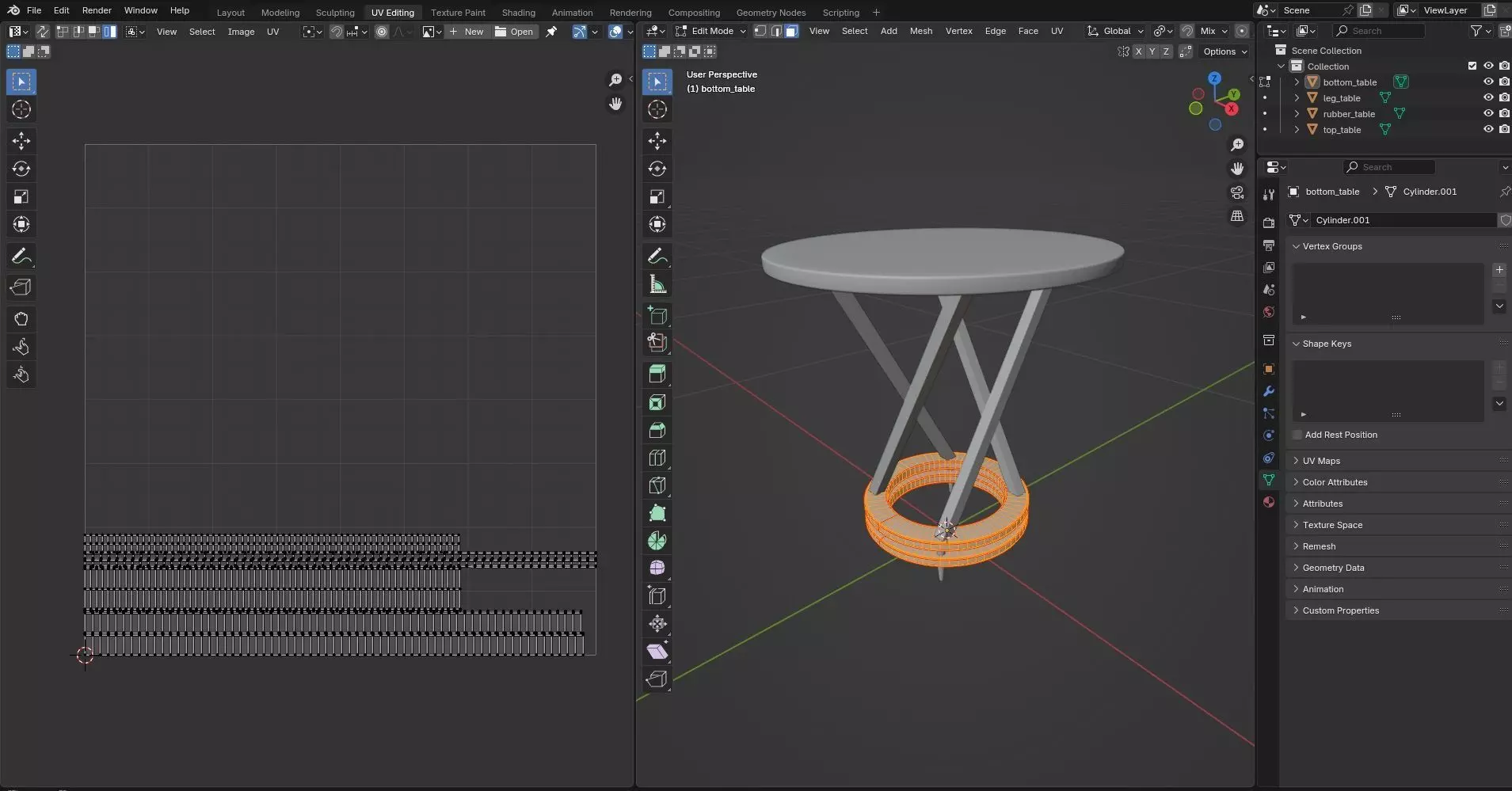 Round Table CG73 3D model_9