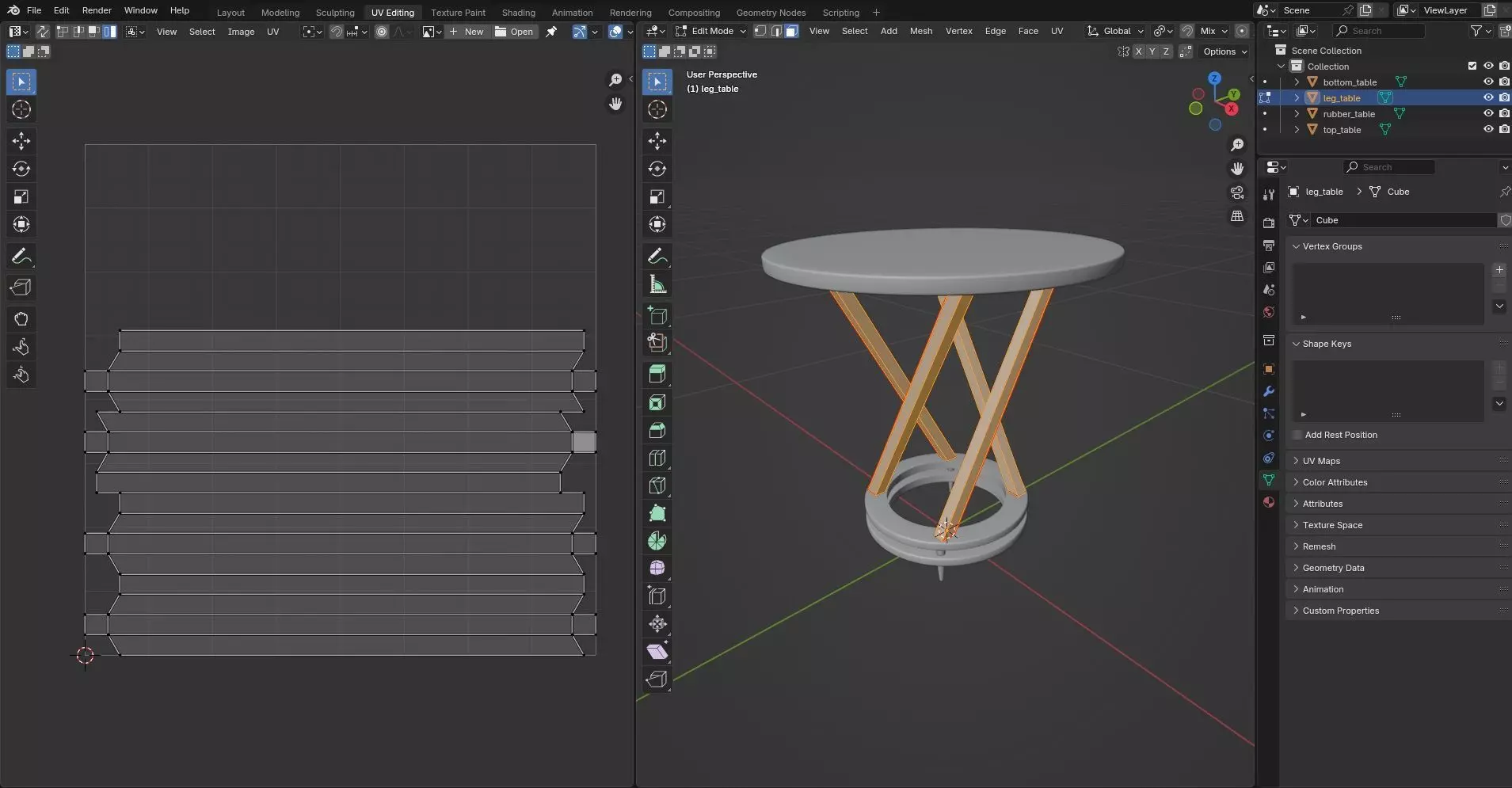 Round Table CG73 3D model_10