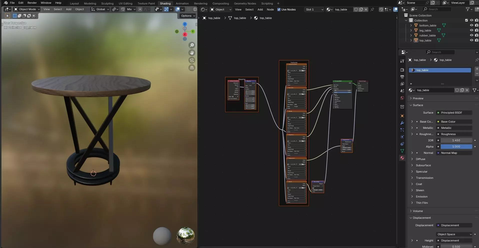 Round Table CG73 3D model_11