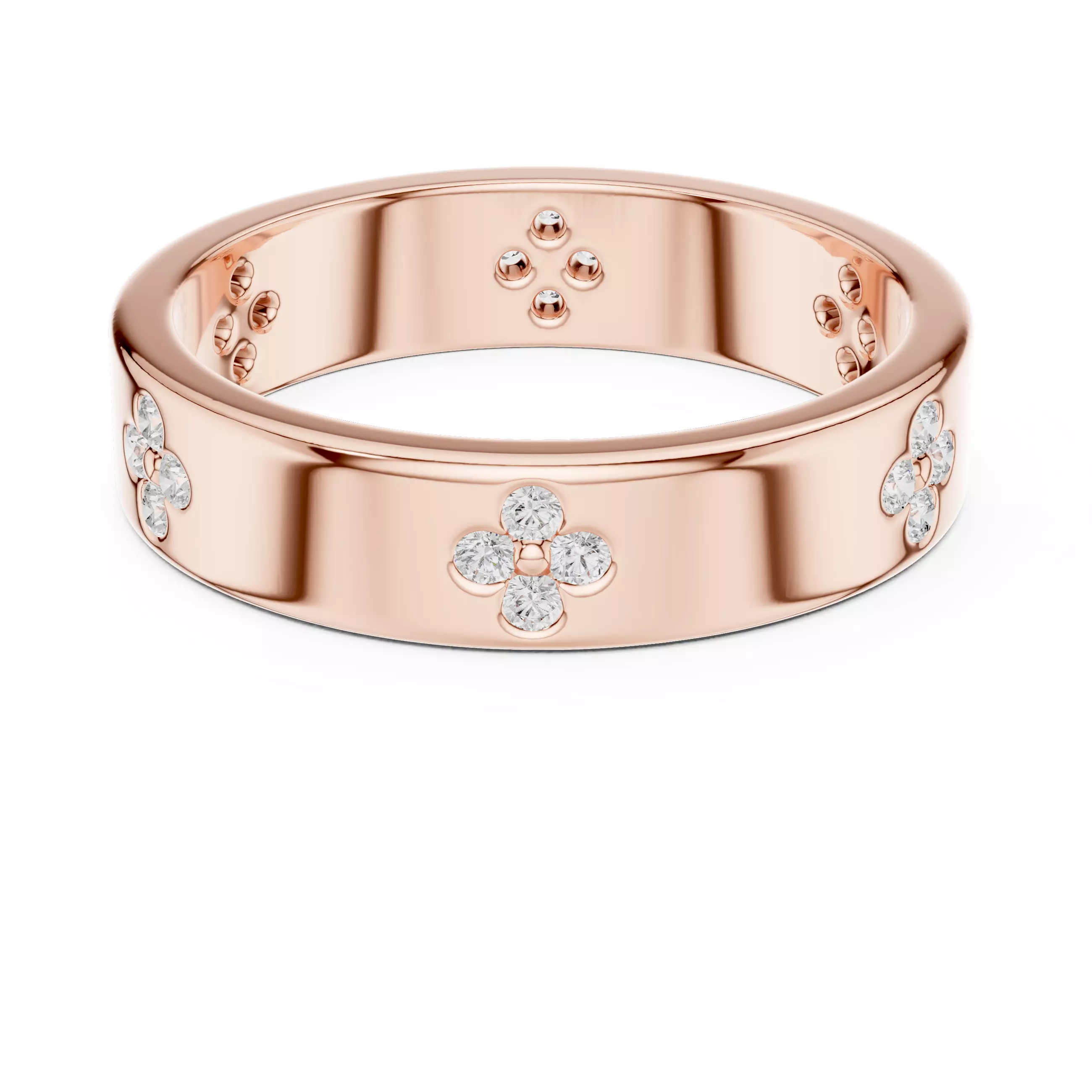 3D Printable Diamond Ring Models STL 3DM File 3D print model 3D print model_18