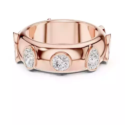 3D Printable Diamond Ring Models STL 3DM File 3D print model