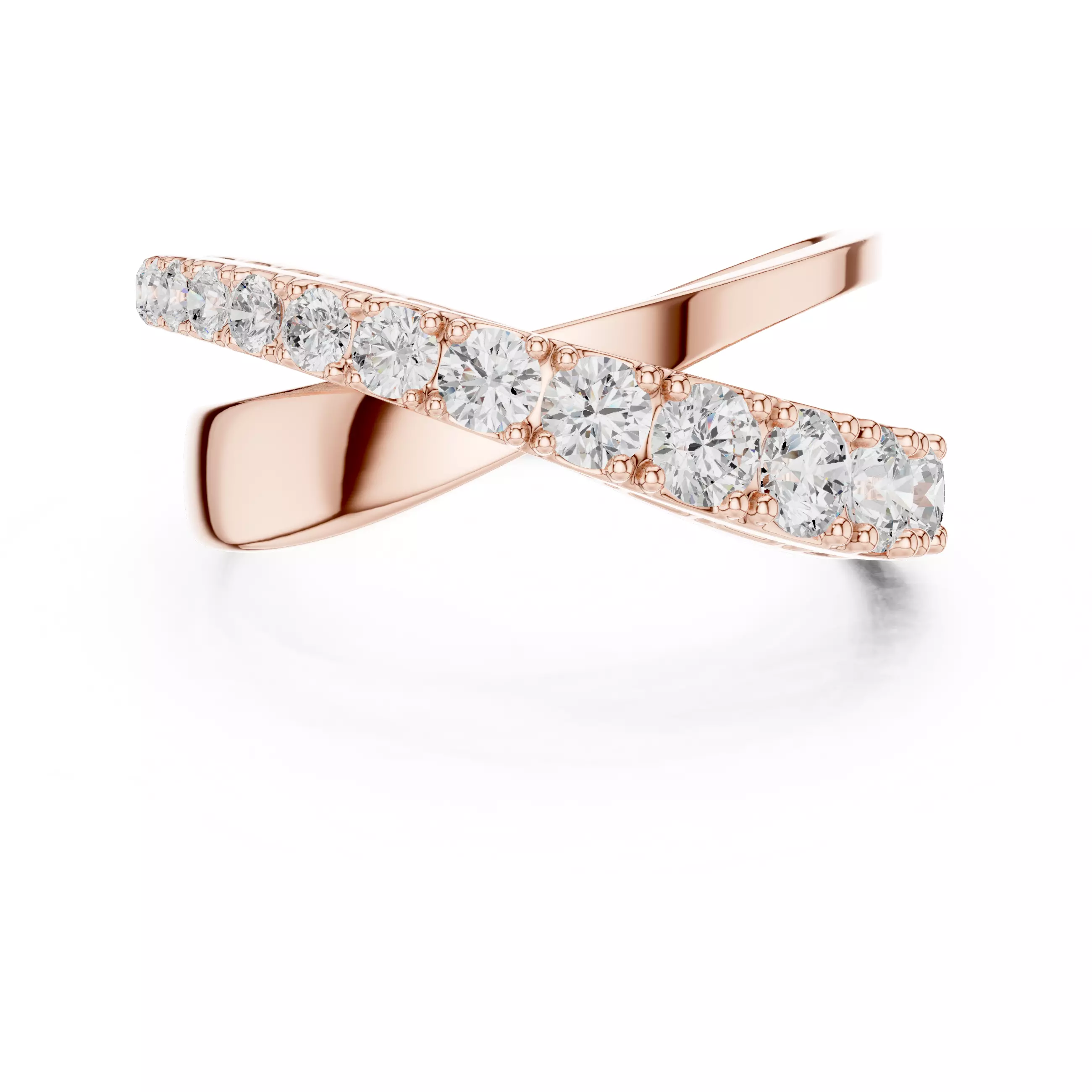 3D Printable Diamond Ring Models STL 3DM File 3D print model 3D print model_1