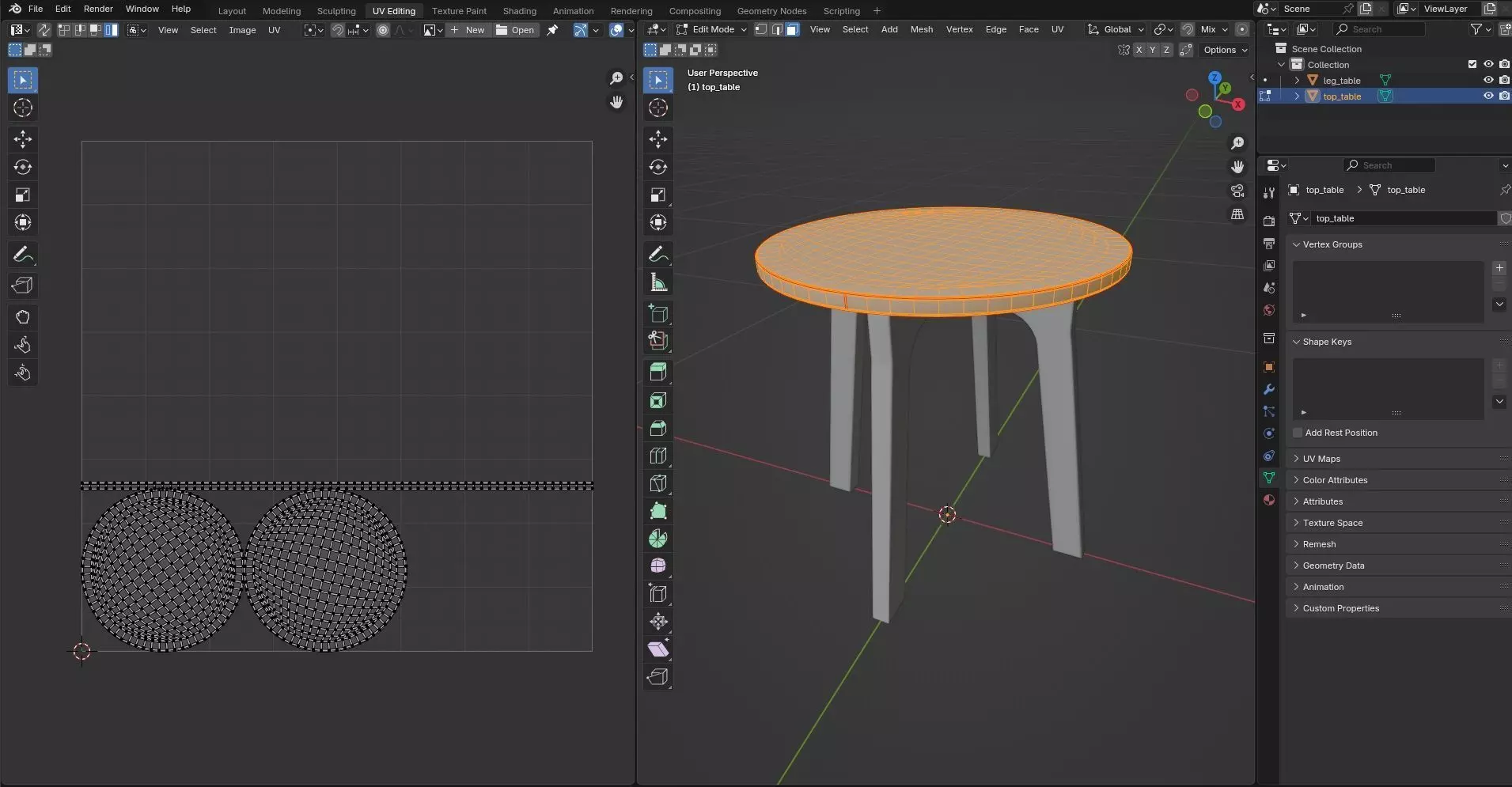 Round Table CG75 3D model_10