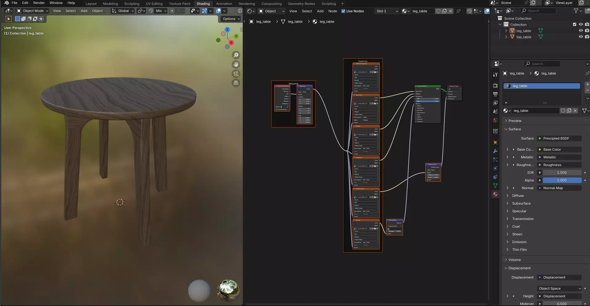 Round Table CG75 3D model_11