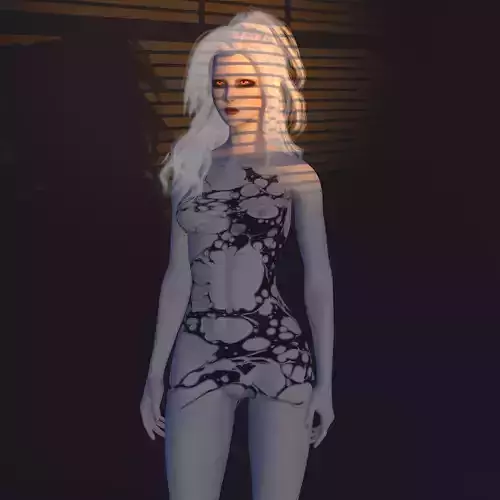 Dark Symbiote Woman  Horror  Fantasy Creature