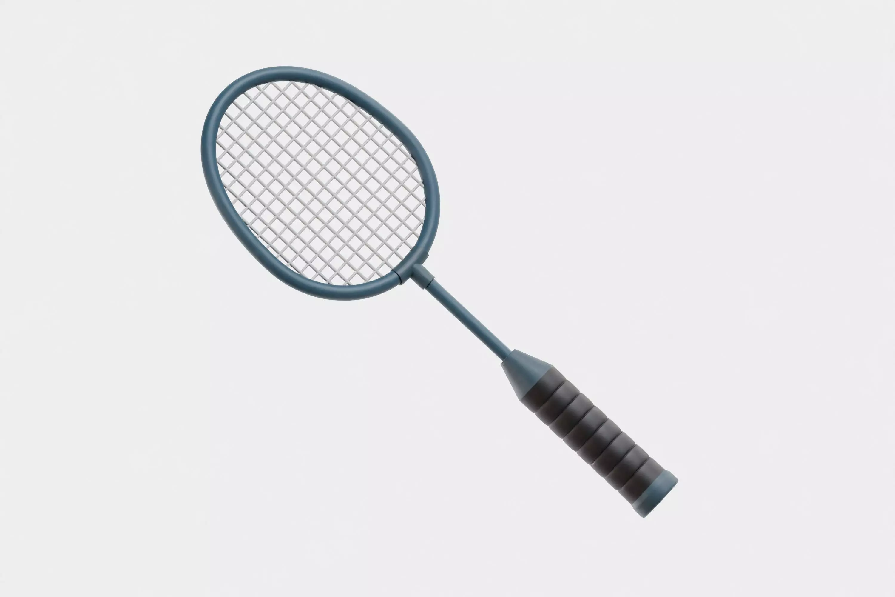 Badminton racket Low-poly 3D model
