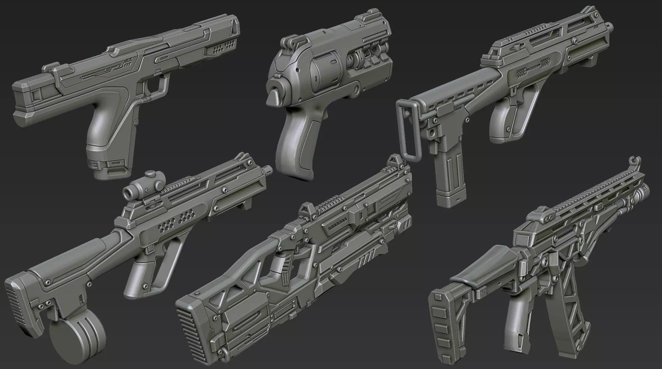 3D Printable Sci-Fi Weapon Part 10 3D model_2