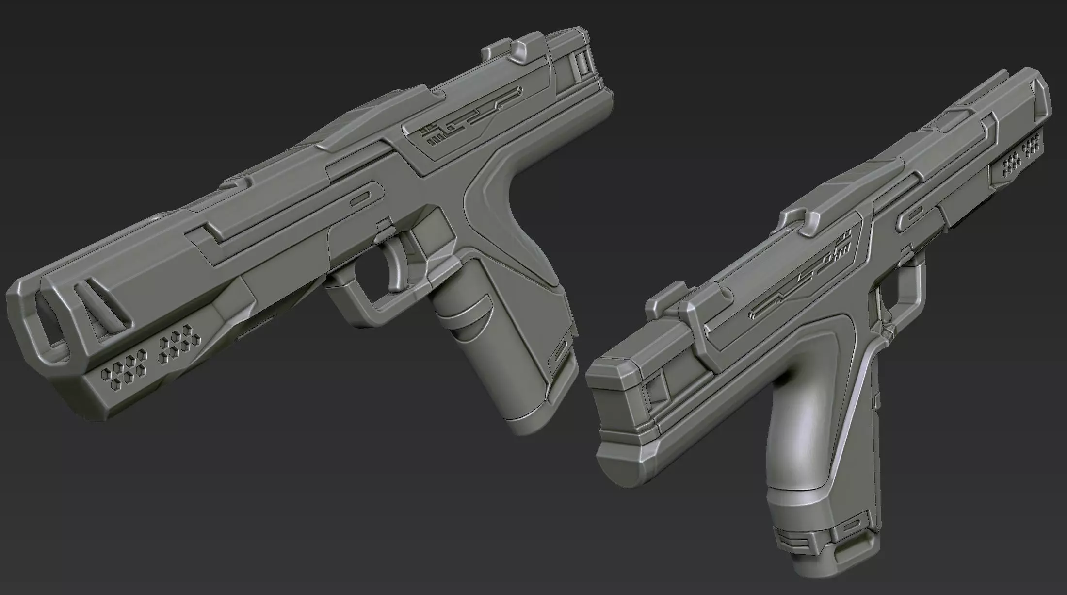 3D Printable Sci-Fi Weapon Part 10 3D model_3