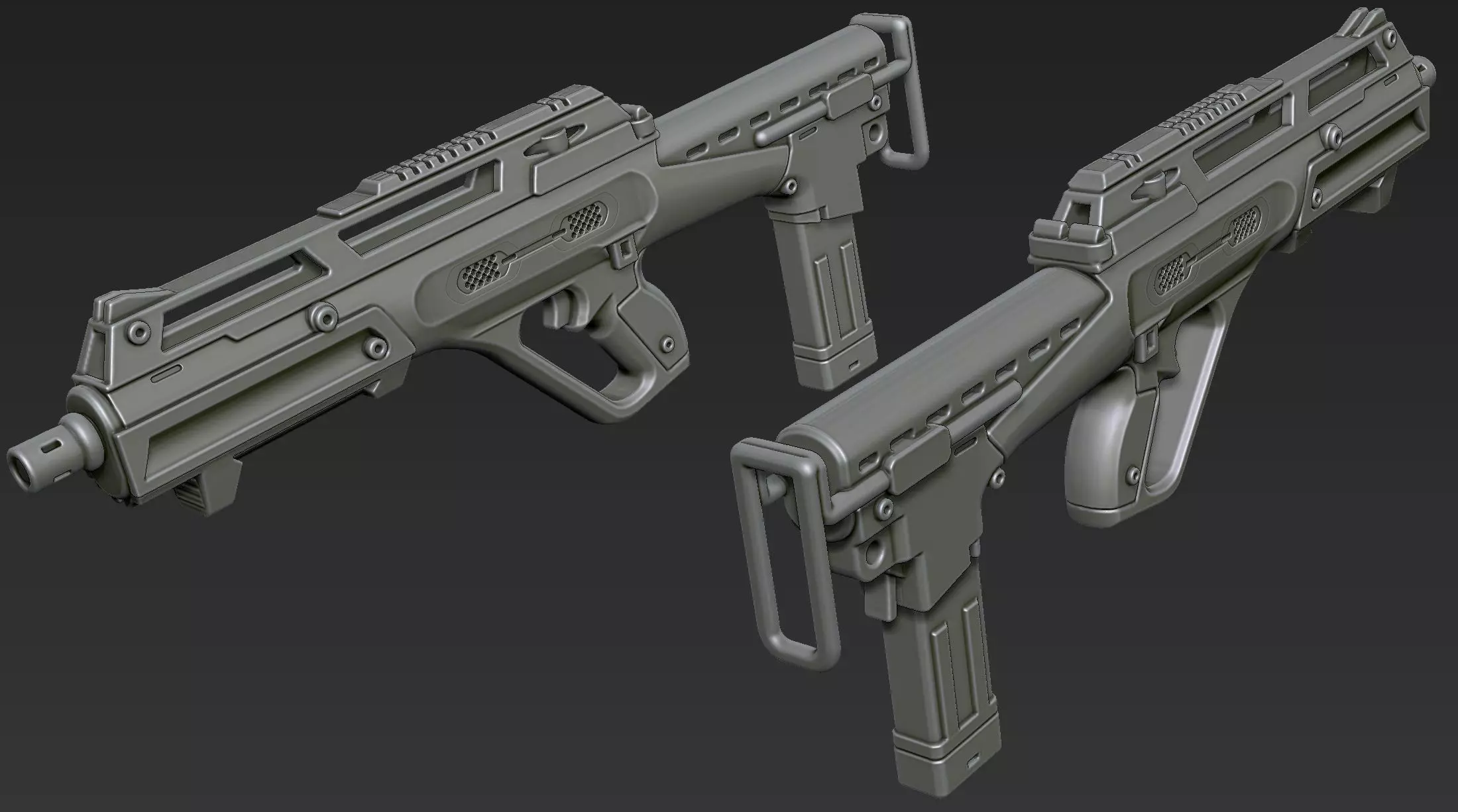 3D Printable Sci-Fi Weapon Part 10 3D model_6