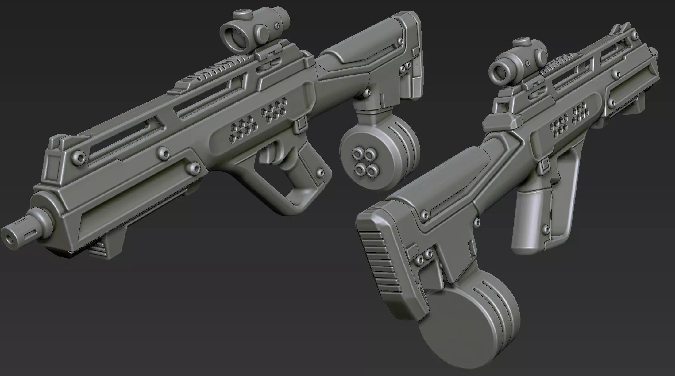 3D Printable Sci-Fi Weapon Part 10 3D model_4