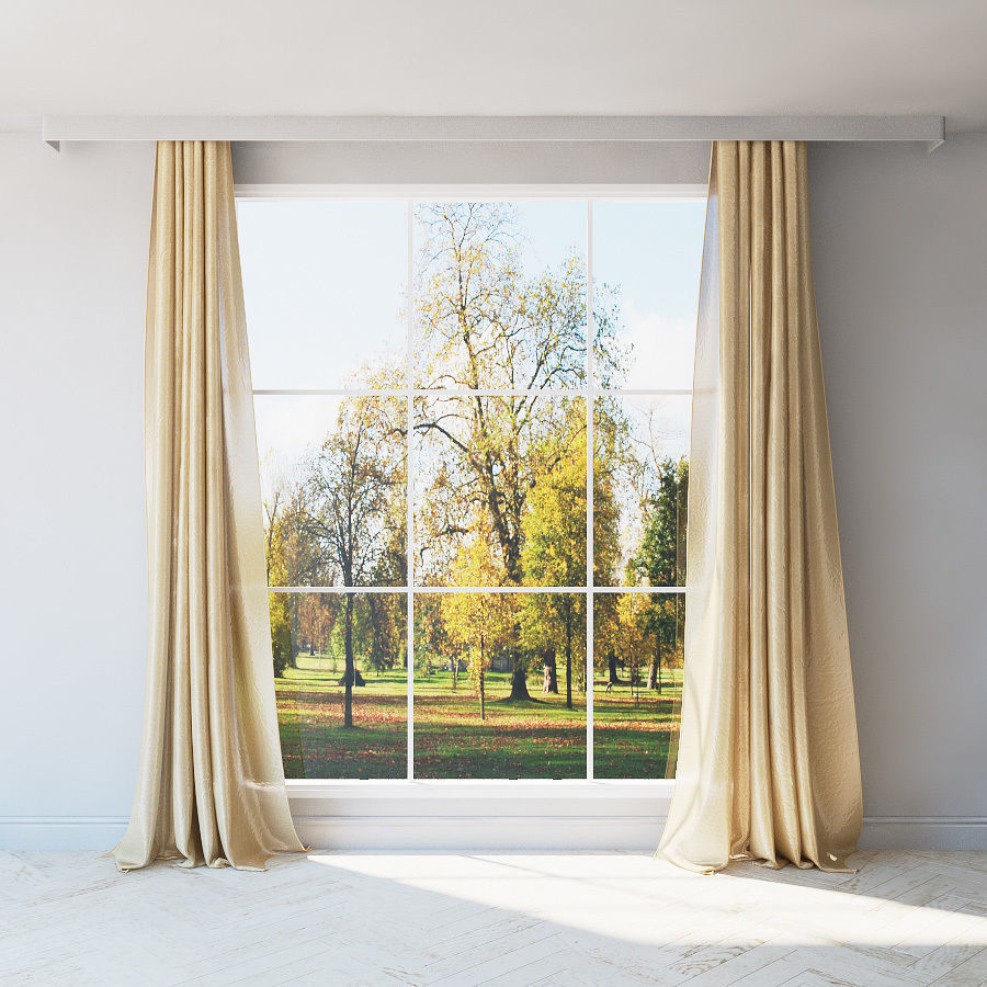  Curtains set of 12 models Low-poly 3D model_5