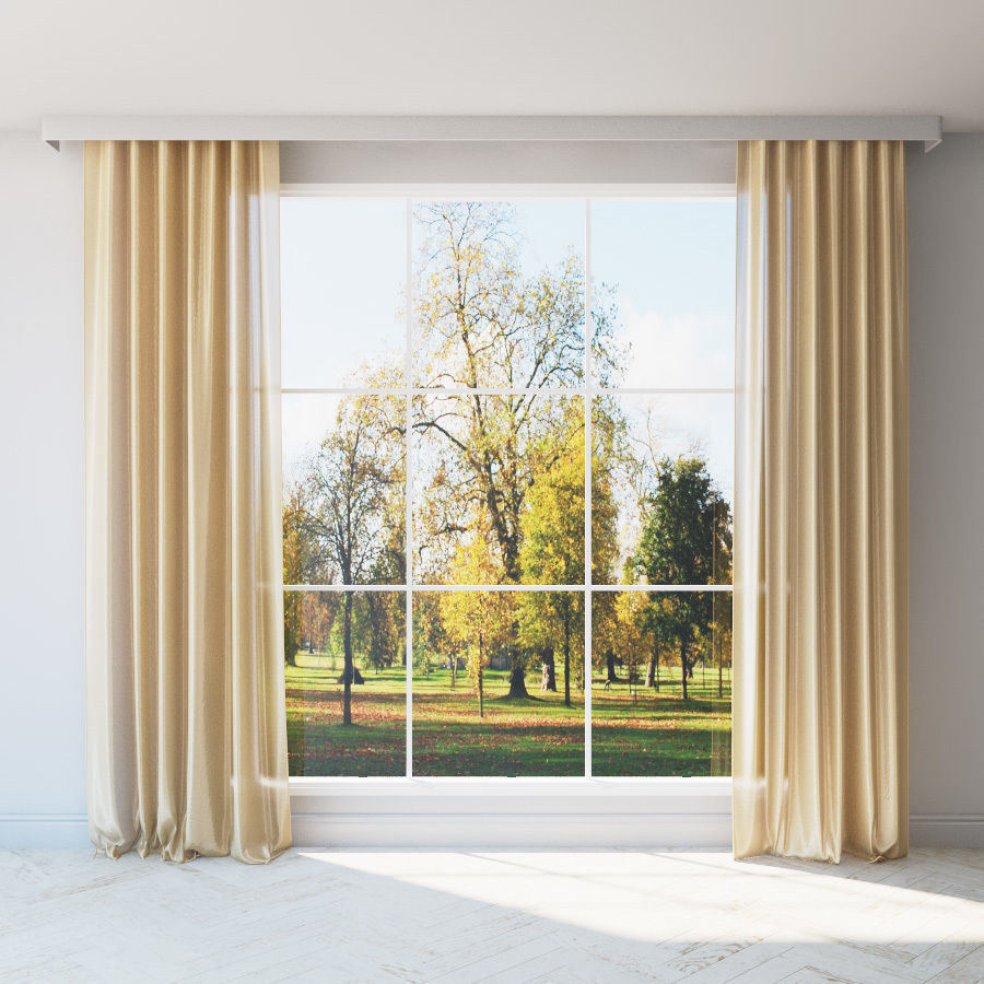  Curtains set of 12 models Low-poly 3D model_6