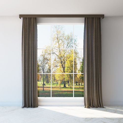 Curtains cpllection 6 species 6 materials Low-poly 3D model