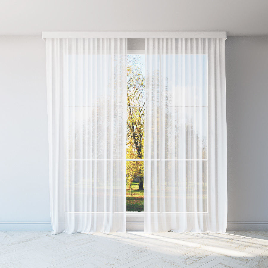 Curtains cpllection 6 species 6 materials Low-poly 3D model_9