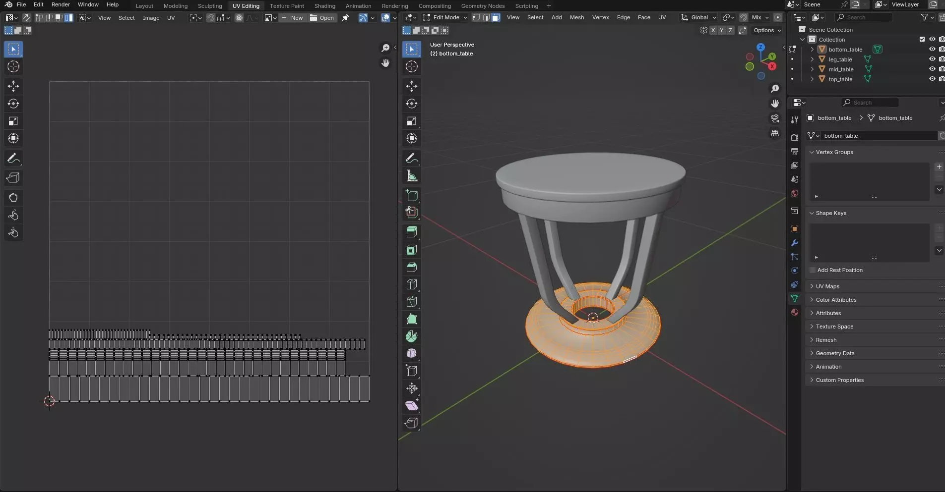 Round Table CG80 3D model_9