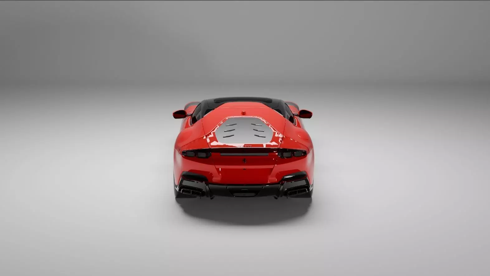 Ferrari 12 Cilindri Competizione Concept Low-poly 3D model_8