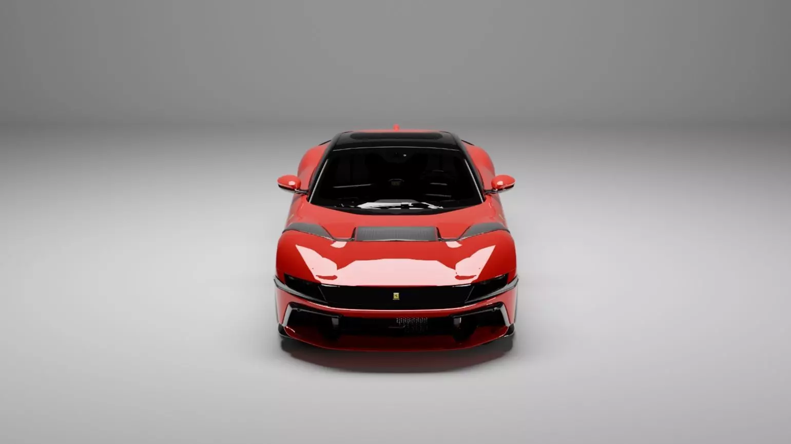 Ferrari 12 Cilindri Competizione Concept Low-poly 3D model_9