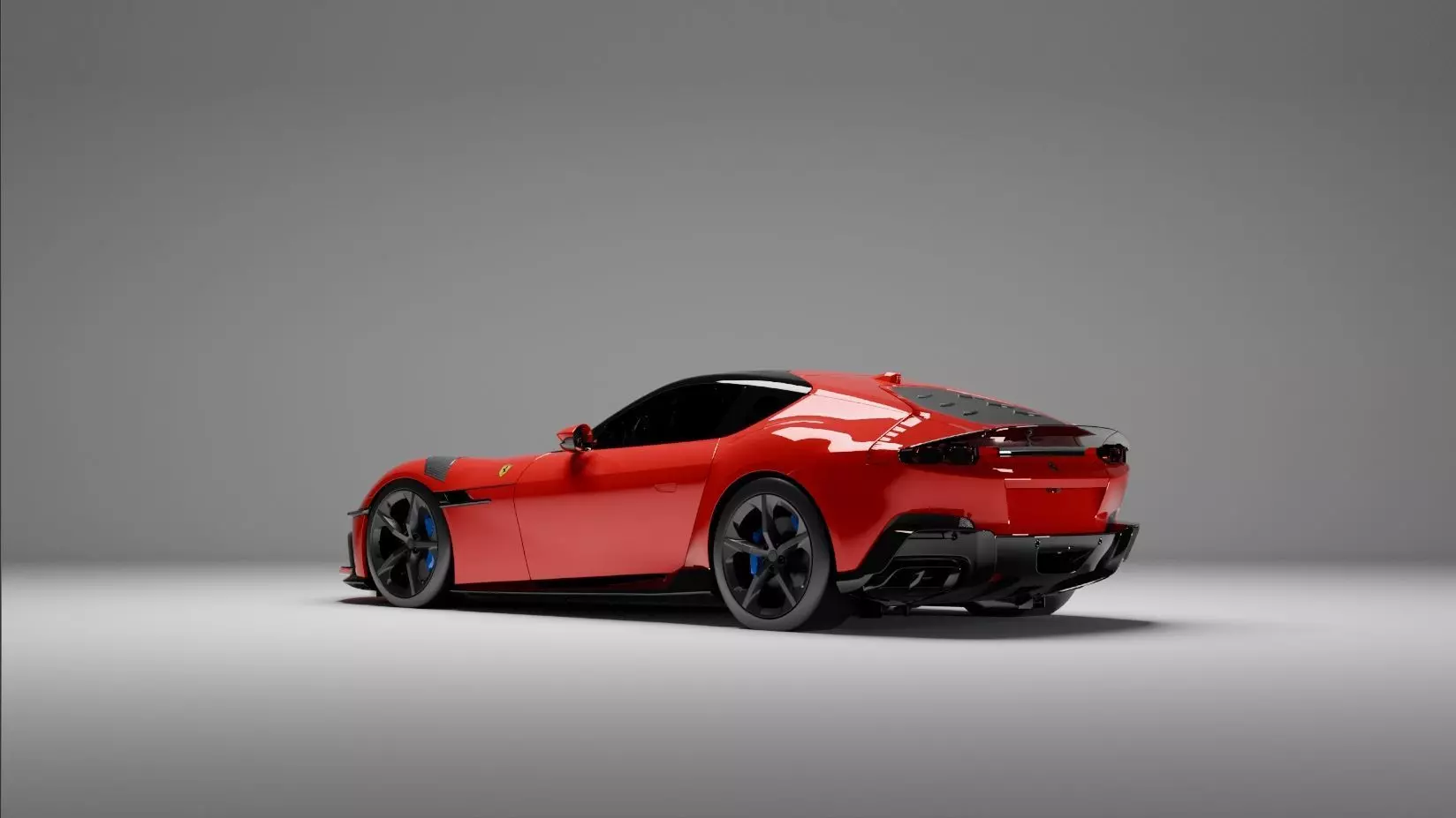 Ferrari 12 Cilindri Competizione Concept Low-poly 3D model_4