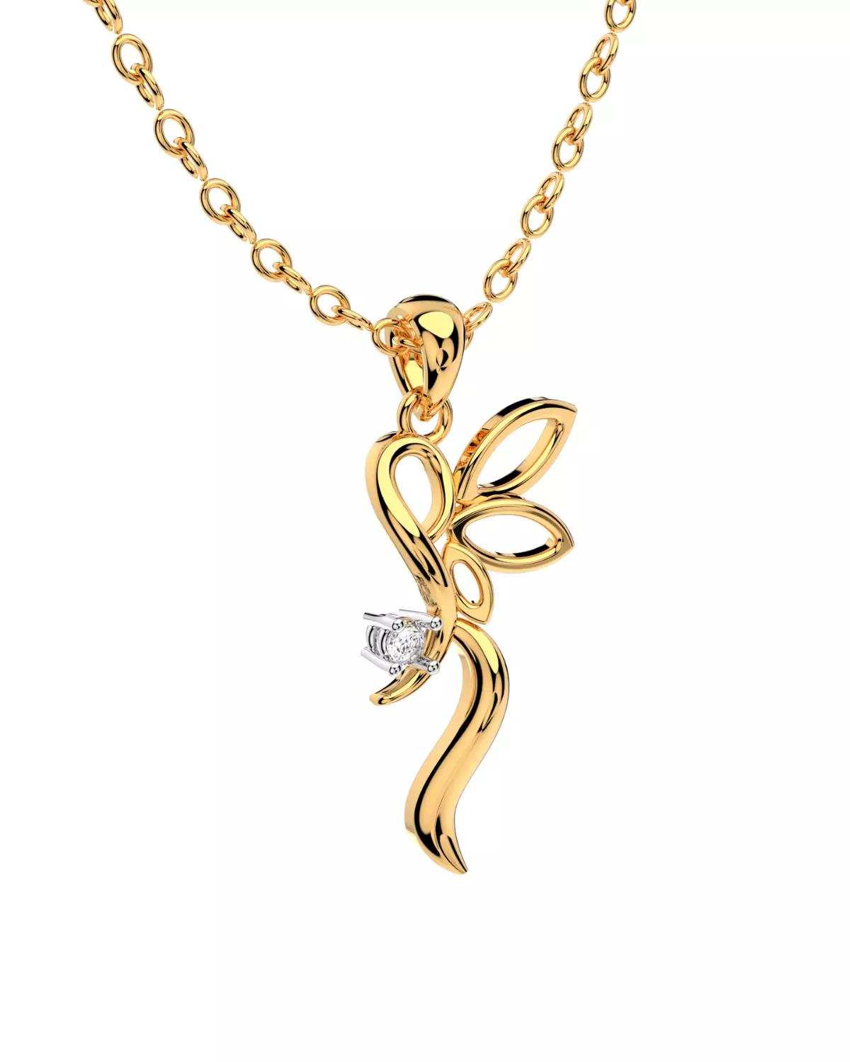 Light Jewelry  Diamond Pendent 3D ShowCase- X008-V3 3D print model_4