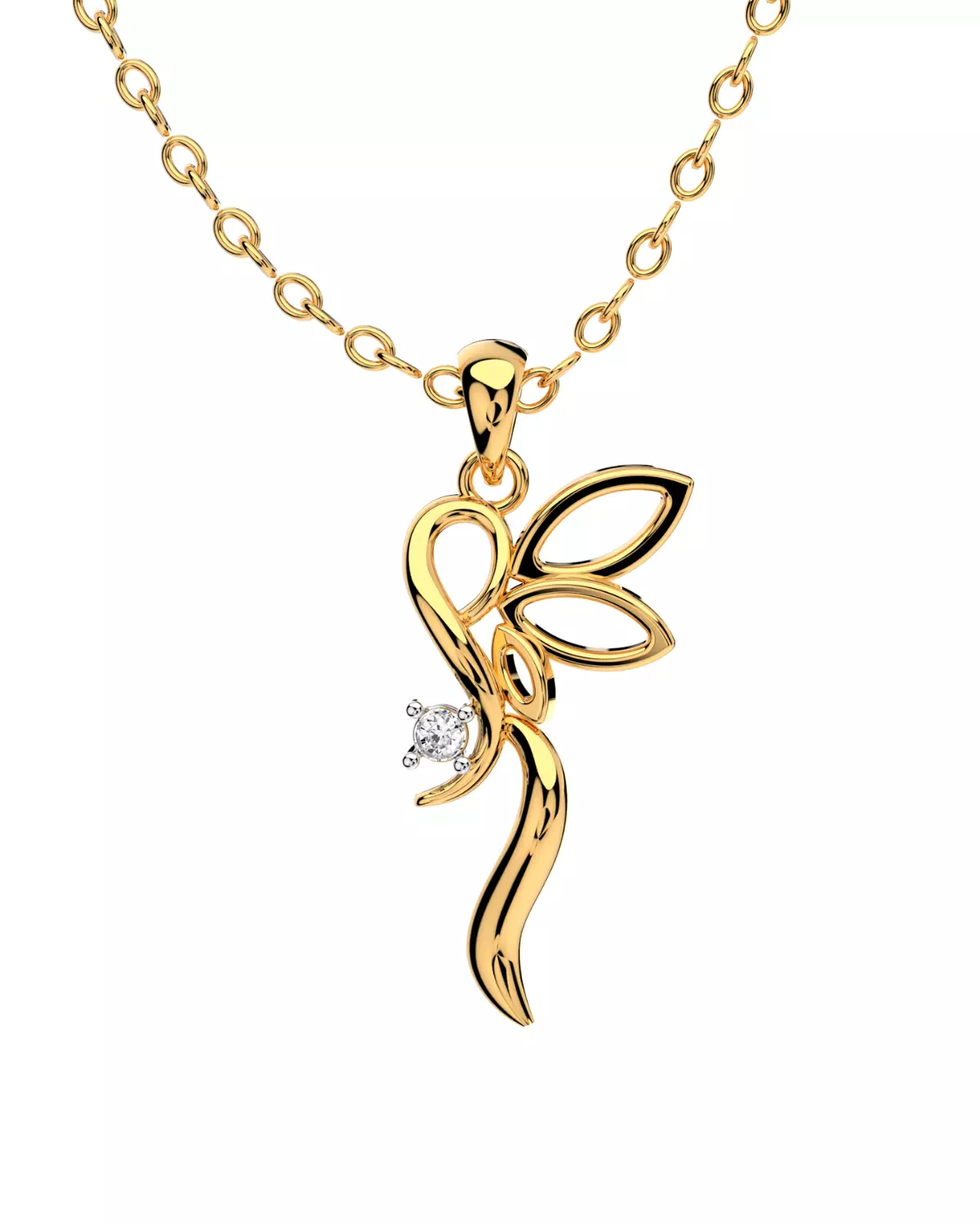 Light Jewelry  Diamond Pendent 3D ShowCase- X008-V3 3D print model_5