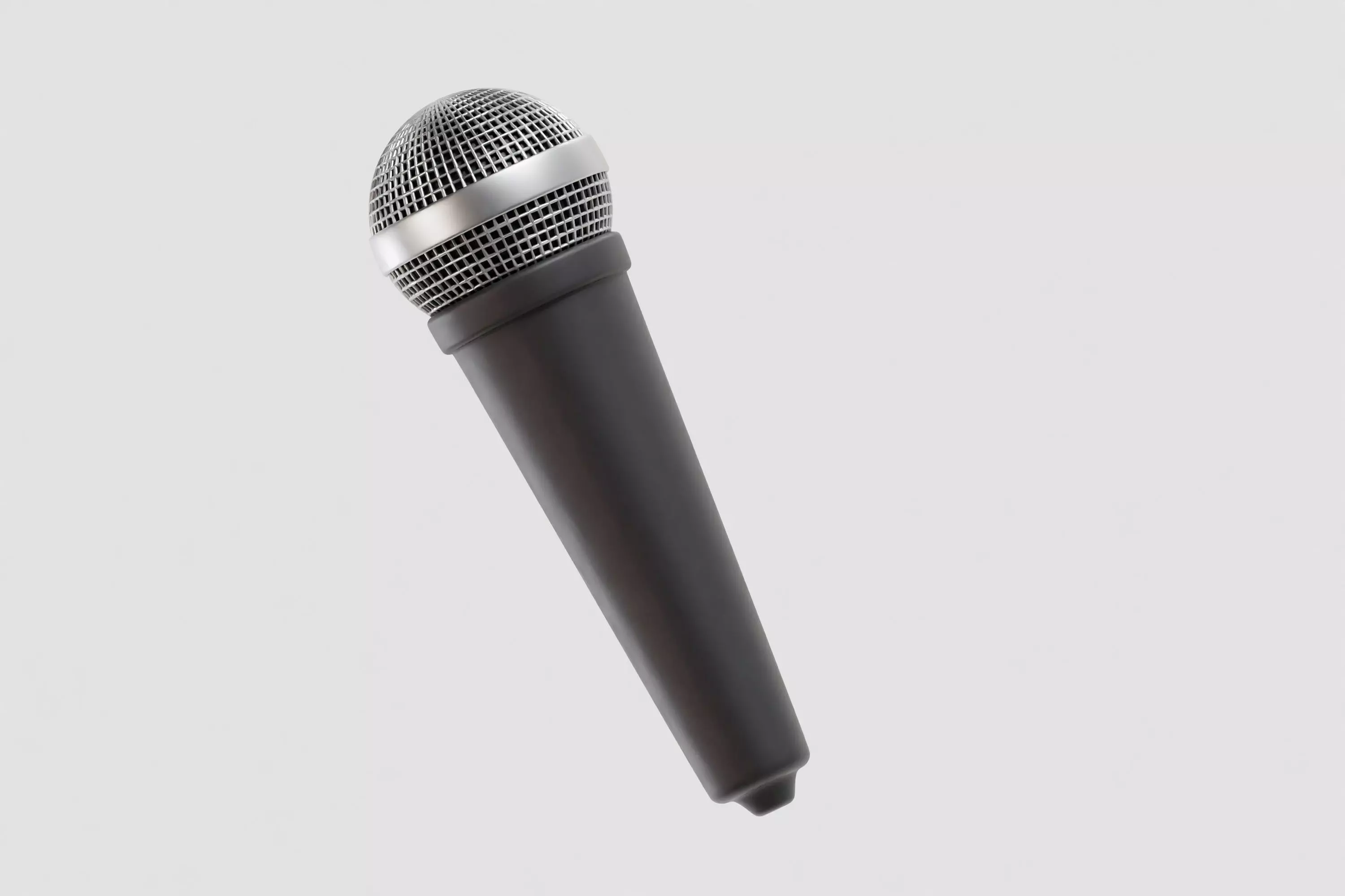 Microphone 3d model Low-poly 3D model_5