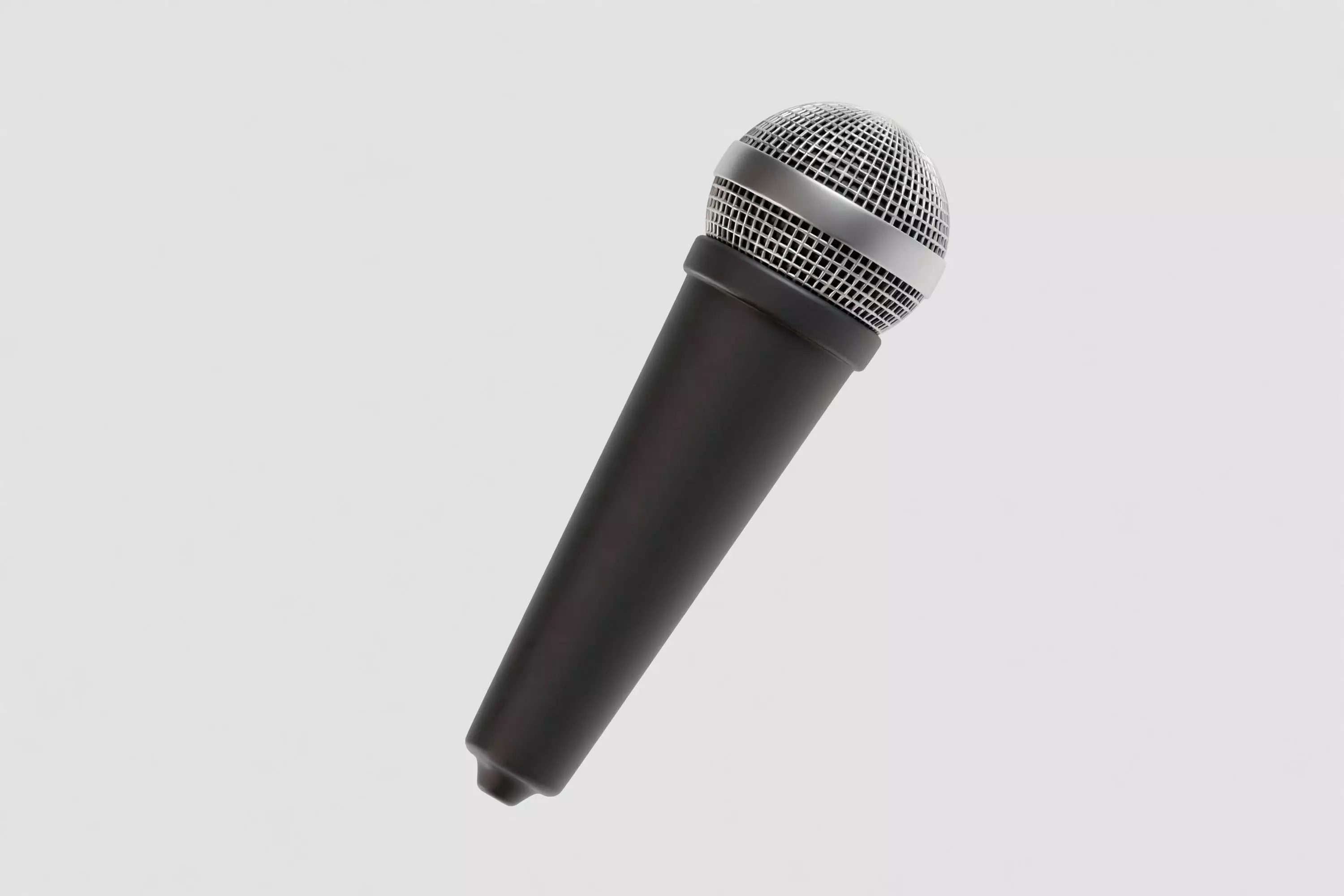 Microphone 3d model Low-poly 3D model_4