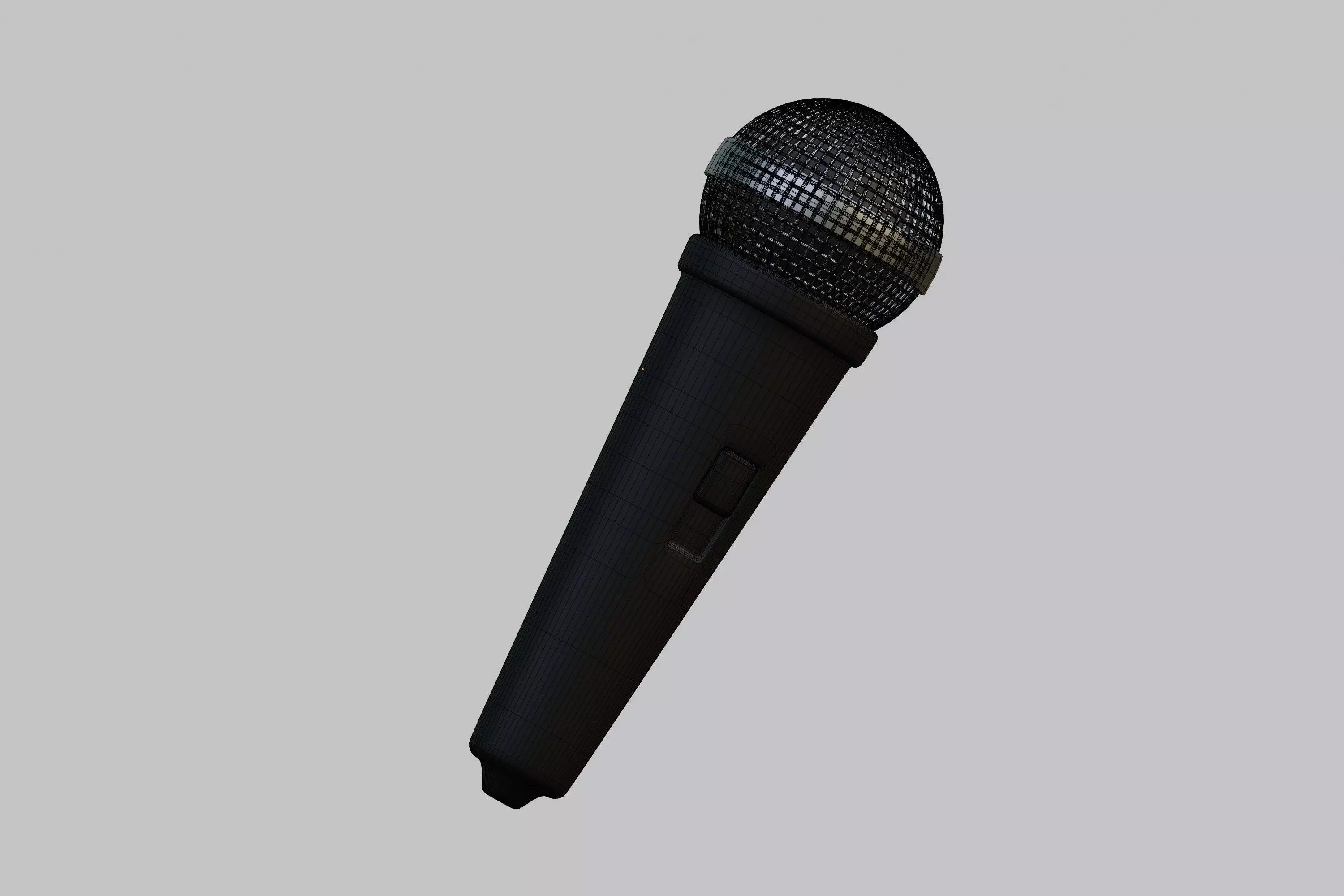 Microphone 3d model Low-poly 3D model_7