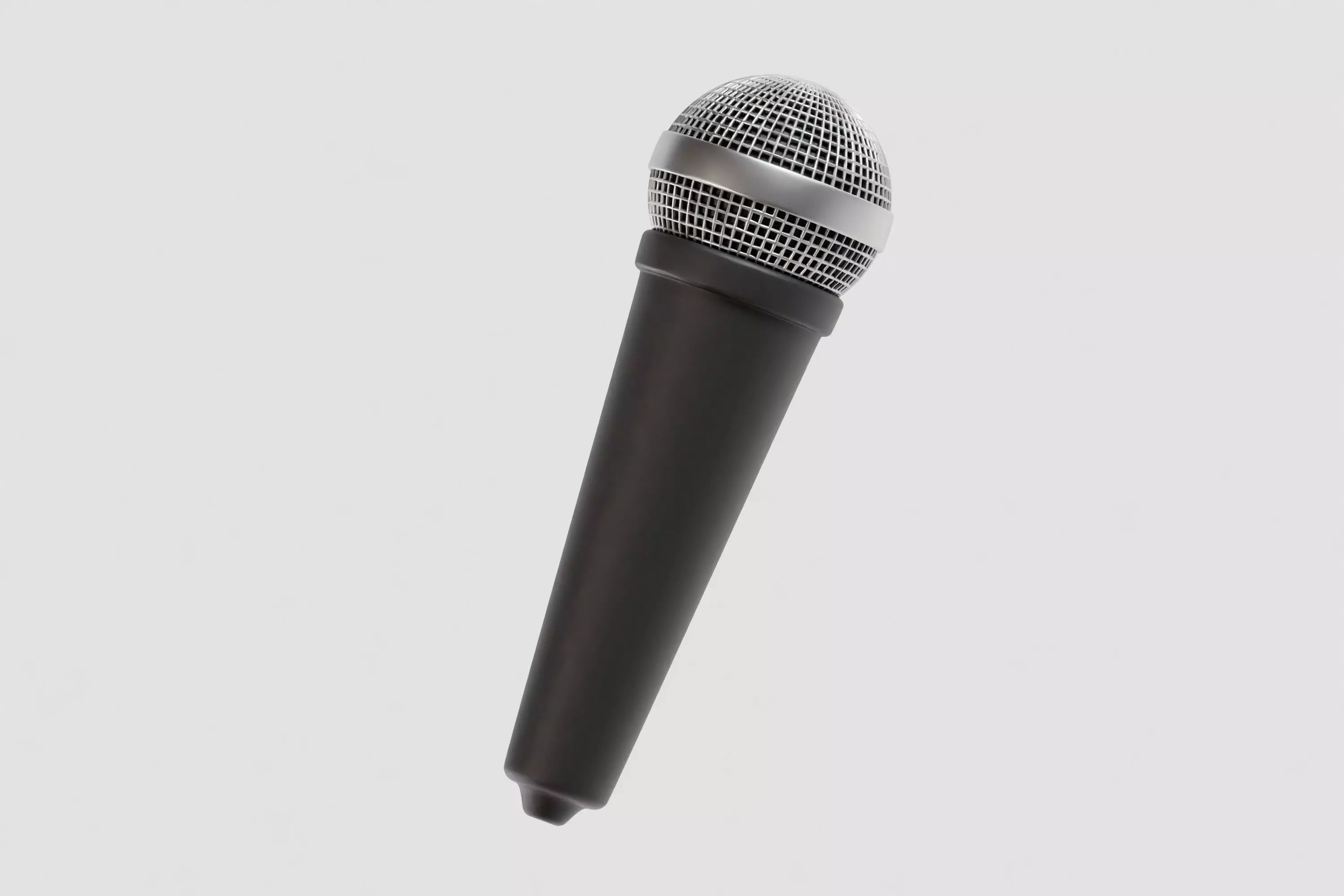 Microphone 3d model Low-poly 3D model_3