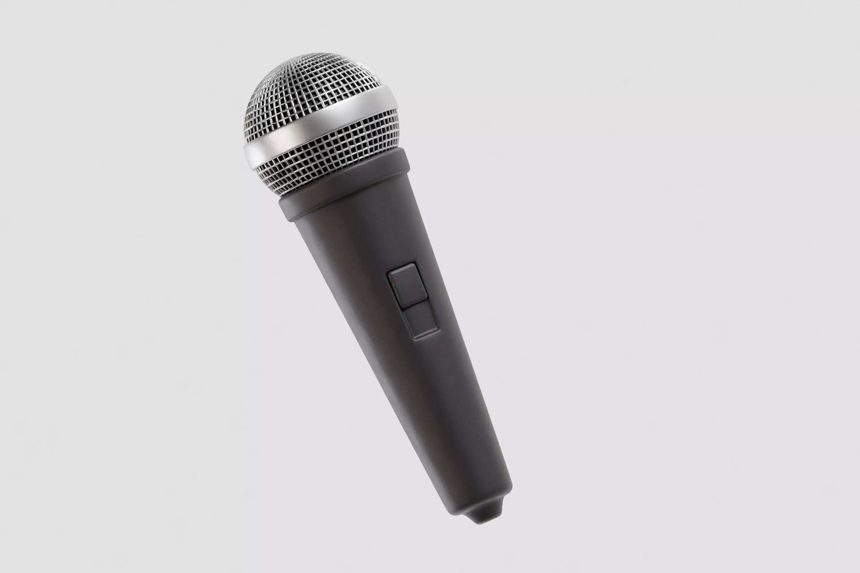 Microphone 3d model Low-poly 3D model_1